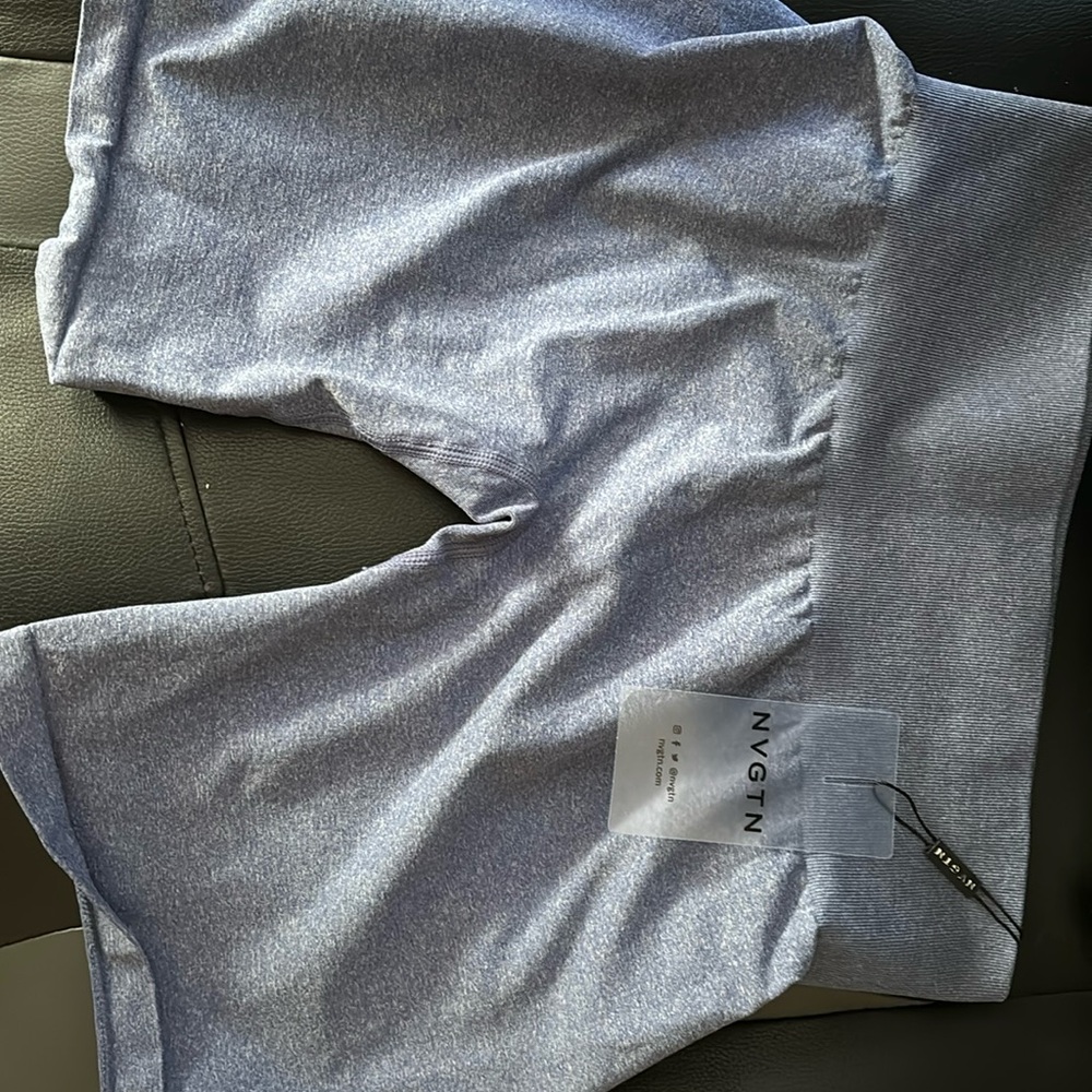 Blue NVGTN shorts